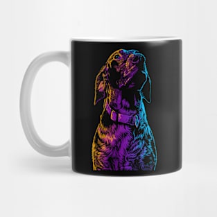 Labrador Retro 80s Mug